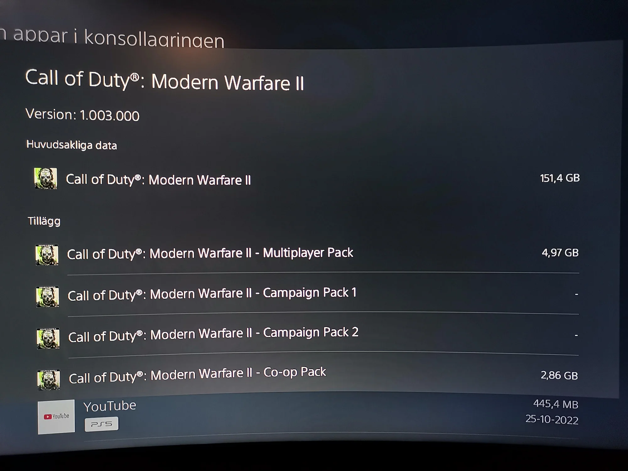 В сети пожаловались на размер Call Of Duty: Modern Warfare 2 для PlayStation 5 - фото 1