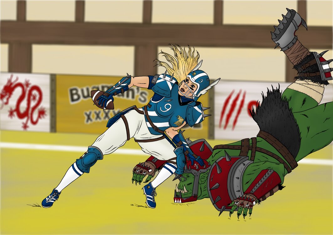 Жестокий спорт: 10 крутых фан-артов по игре Blood Bowl - фото 3