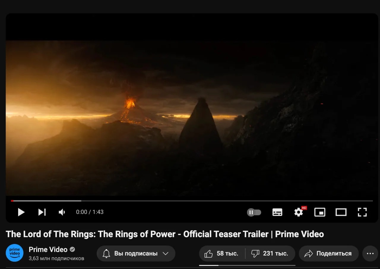 Первый тизер 2 сезона «Властелина колец Кольца власти» подвергся критике в сети - изображение 1 Первый тизер 2 сезона «Властелина колец Кольца власти» подвергся критике в сети - фото 1