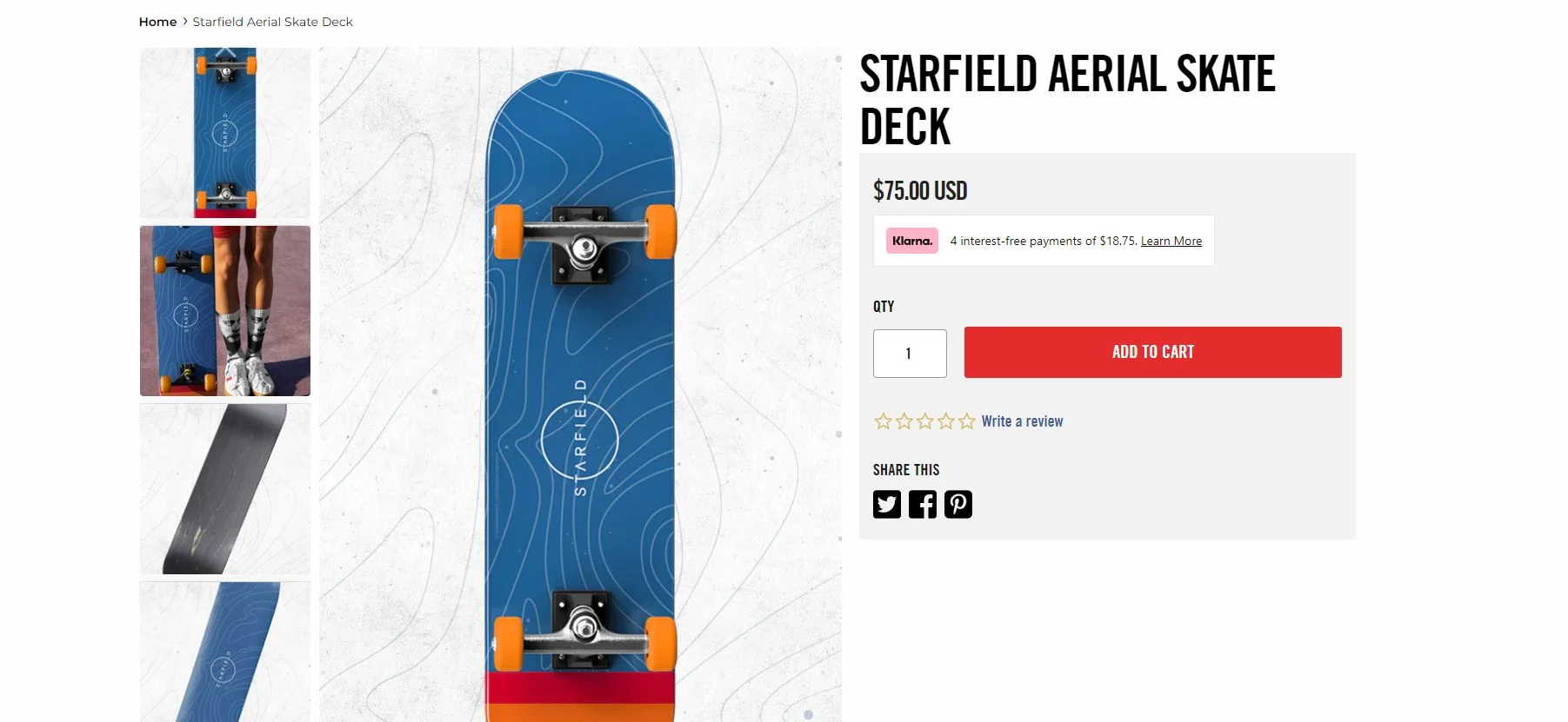 Bethesda выставила на продажу скейт в стиле Starfield - фото 1