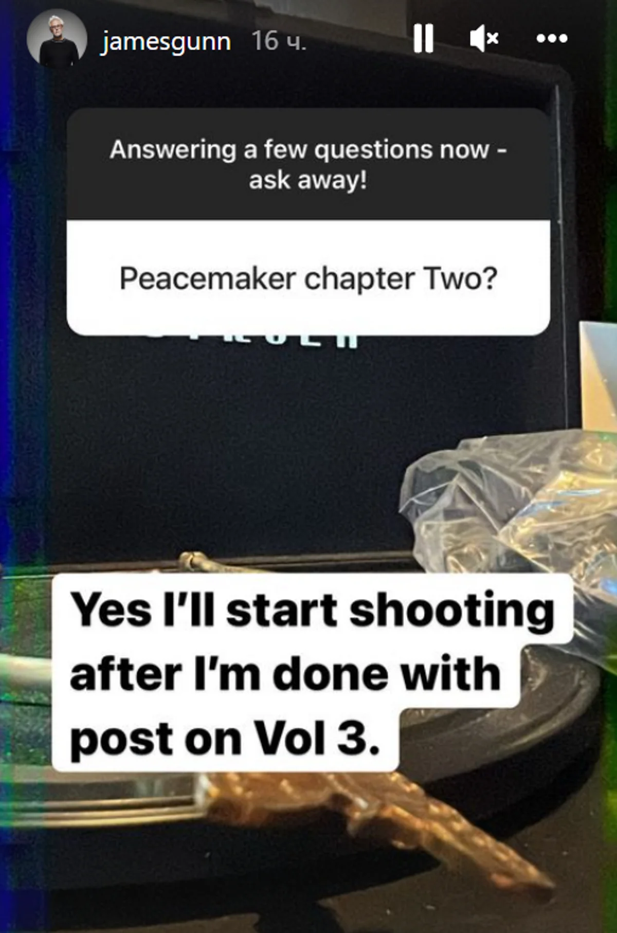 Джеймс Ганн ответил на вопрос о старте съёмок 2 сезона «Миротворца» - фото 1