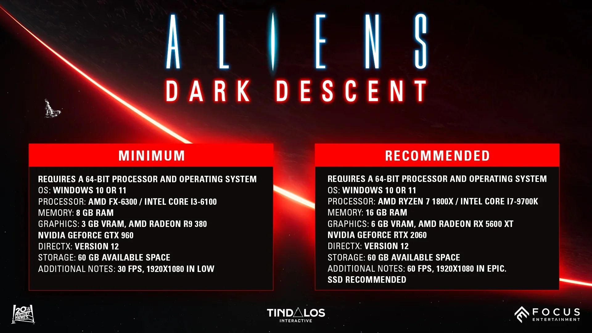 Focus Entertainment объявила системные требования Aliens Dark Descent |  Канобу