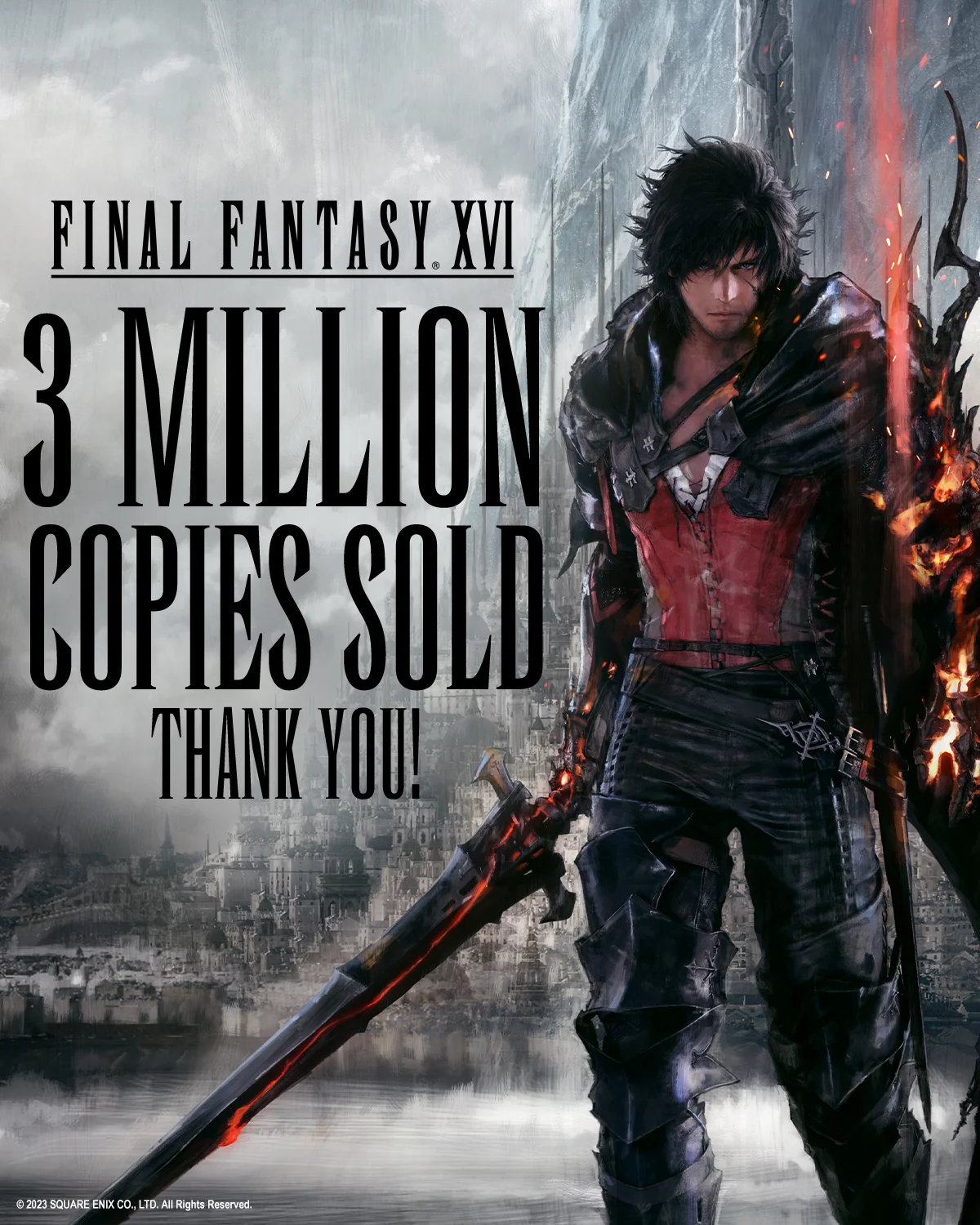 Final Fantasy 16 разошлась тиражом в 3 миллиона копий - фото 1