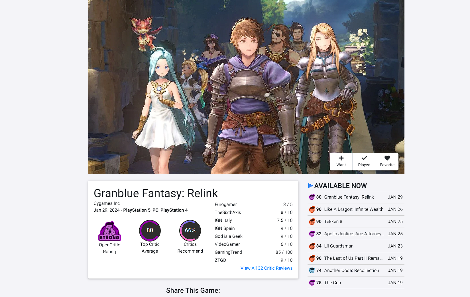 Критики положительно оценили аниме-экшен Granblue Fantasy: Relink | Канобу