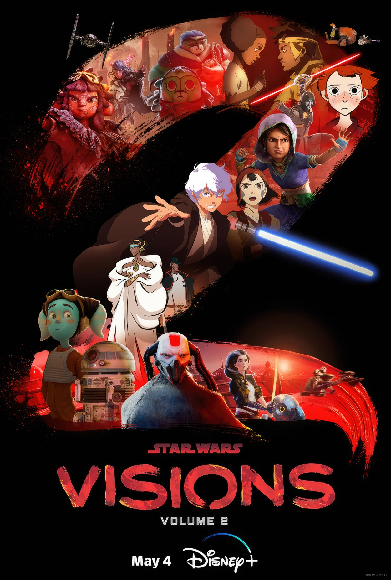 Авторы Star Wars Visions показали стильный постер второго сезона - фото 1