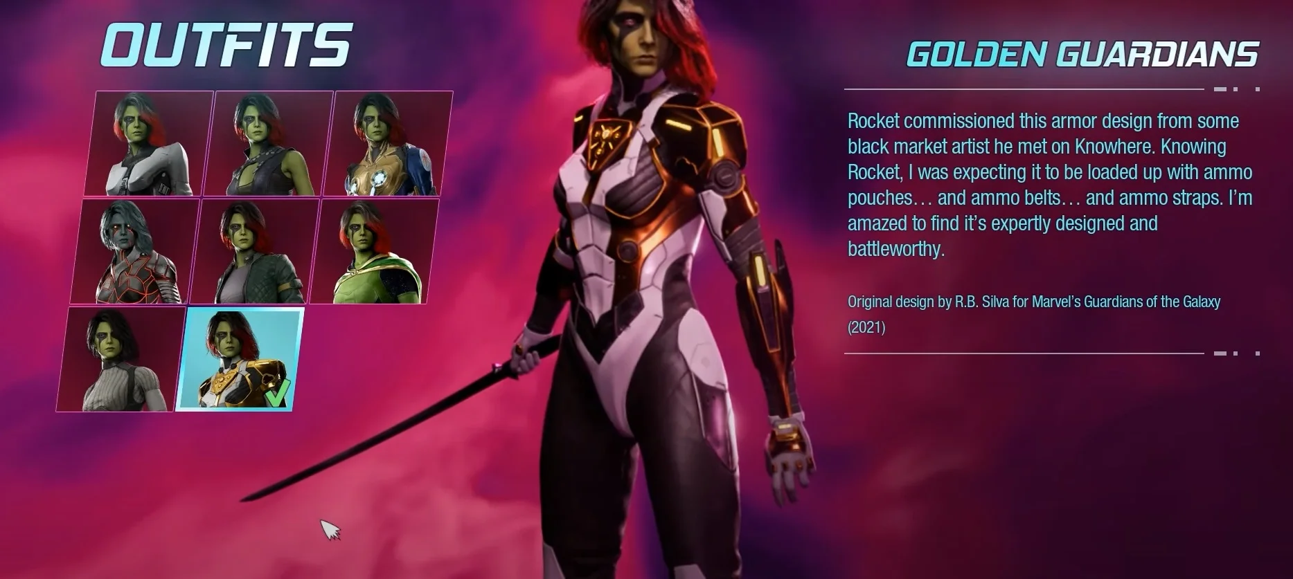 Гайд: где найти все костюмы для Гаморы в Marvelʼs Guardians of the Galaxy - фото 7