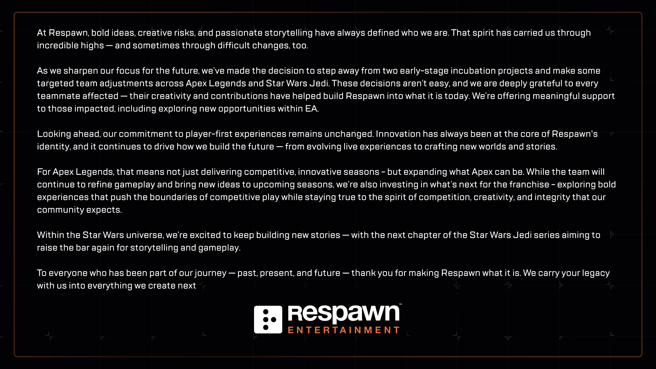 EA сократила часть Respawn Entertainment и отменила две их игры - фото 1