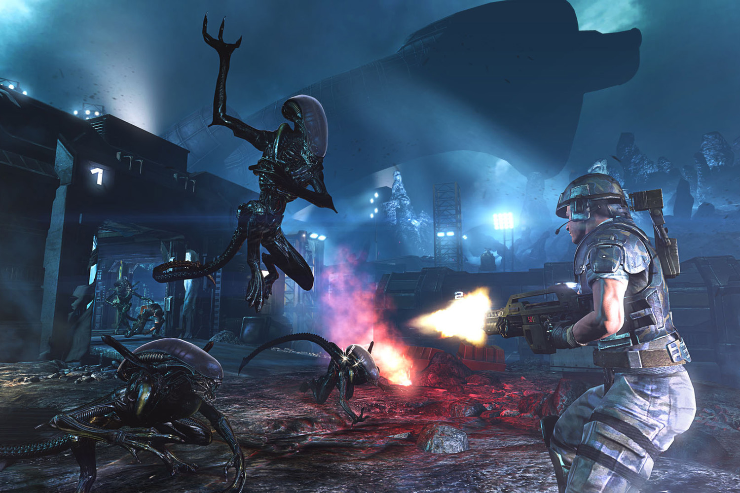 Скриншот из игры Aliens: Colonial Marines