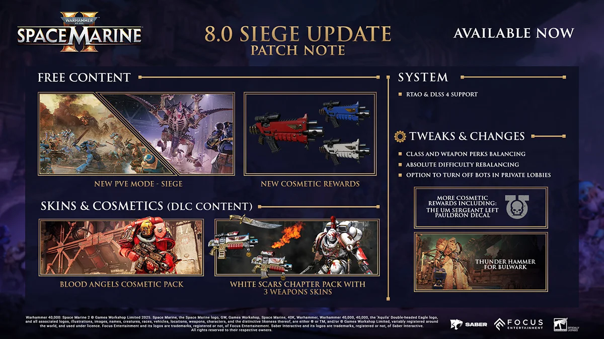 Warhammer 40000: Space Marine 2 пополнился режимом «Орды» с бесконечными врагами - изображение 2 Warhammer 40000: Space Marine 2 пополнился режимом «Орды» с бесконечными врагами - фото 2