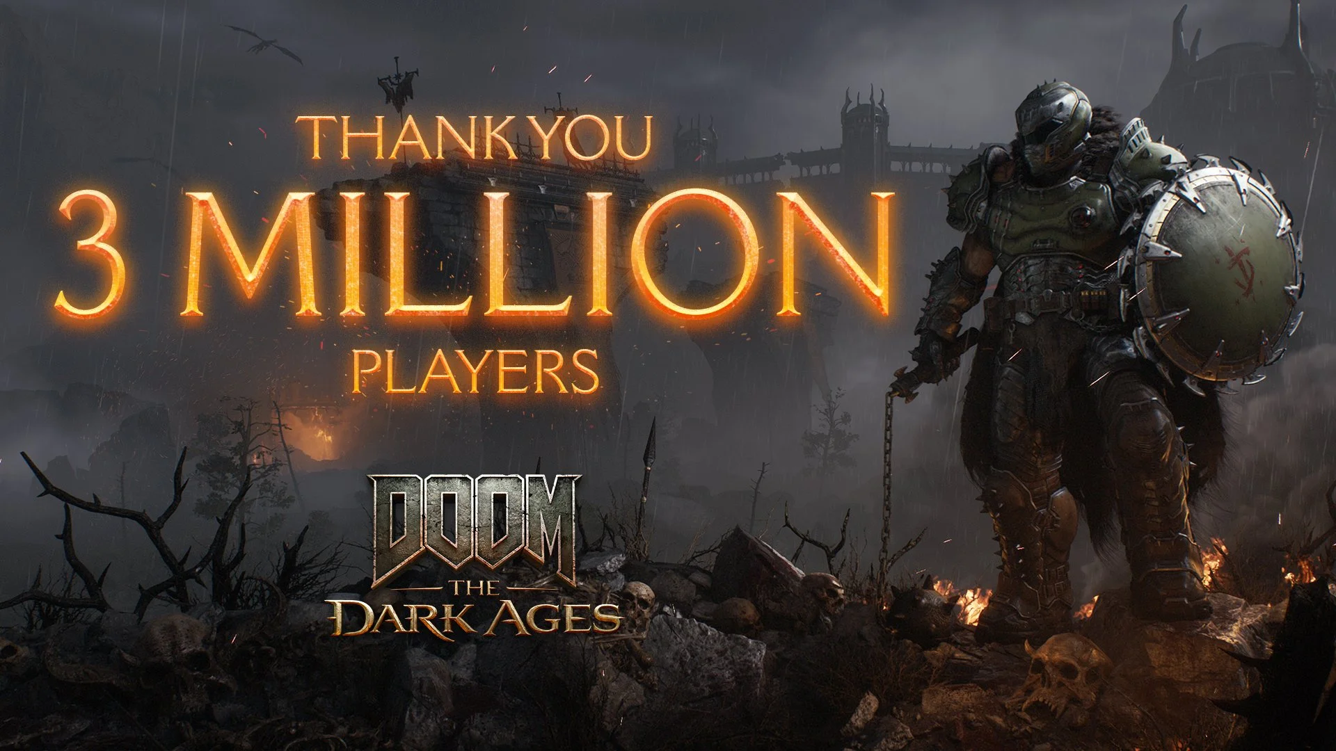 В Doom: The Dark Ages сыграло более трёх миллионов Палачей Рока - изображение 1 В Doom: The Dark Ages сыграло более трёх миллионов Палачей Рока - фото 1