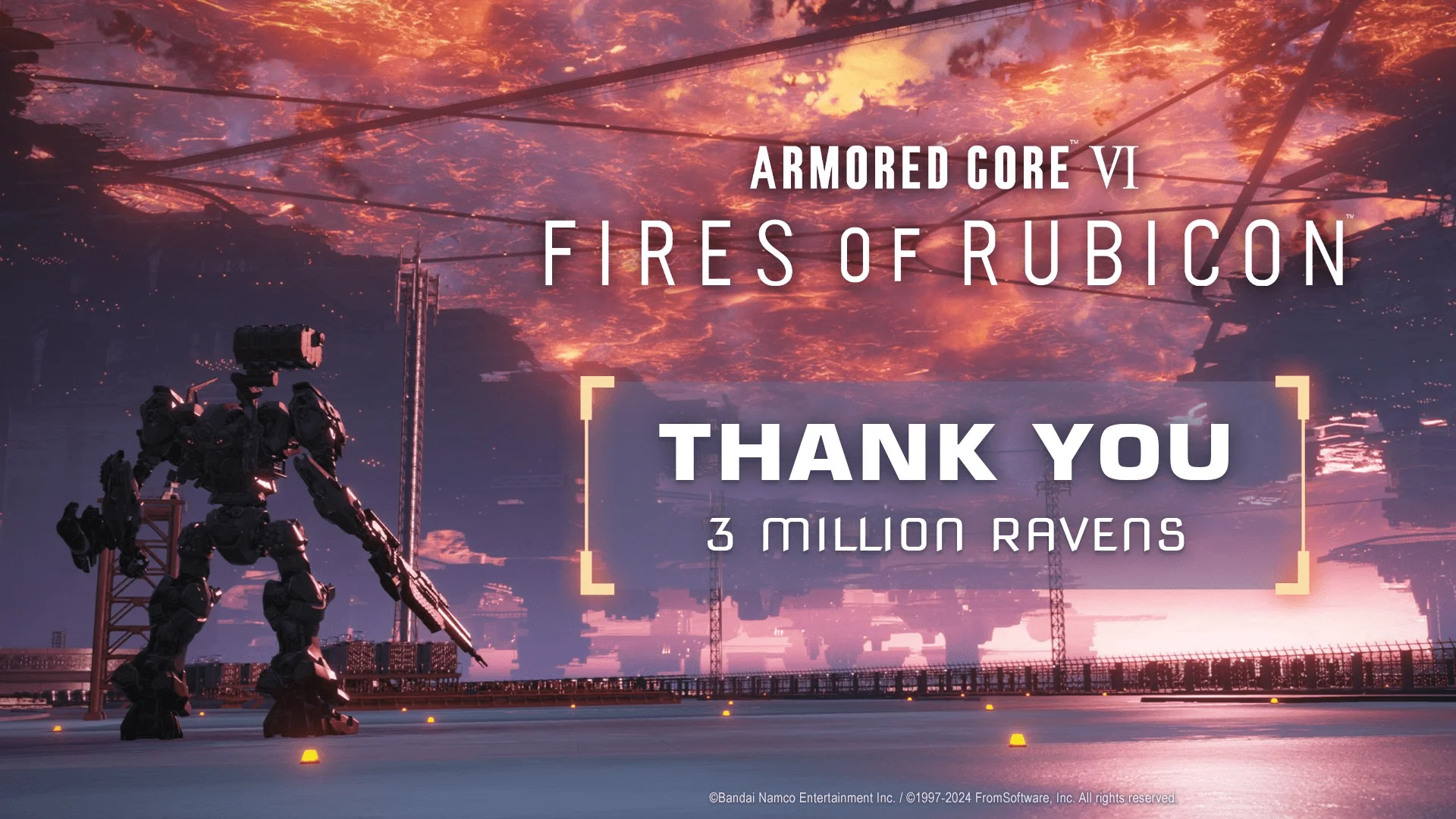 Armored Core 6: Fires of Rubicon разошлась тиражом в 3 миллиона копий - фото 1