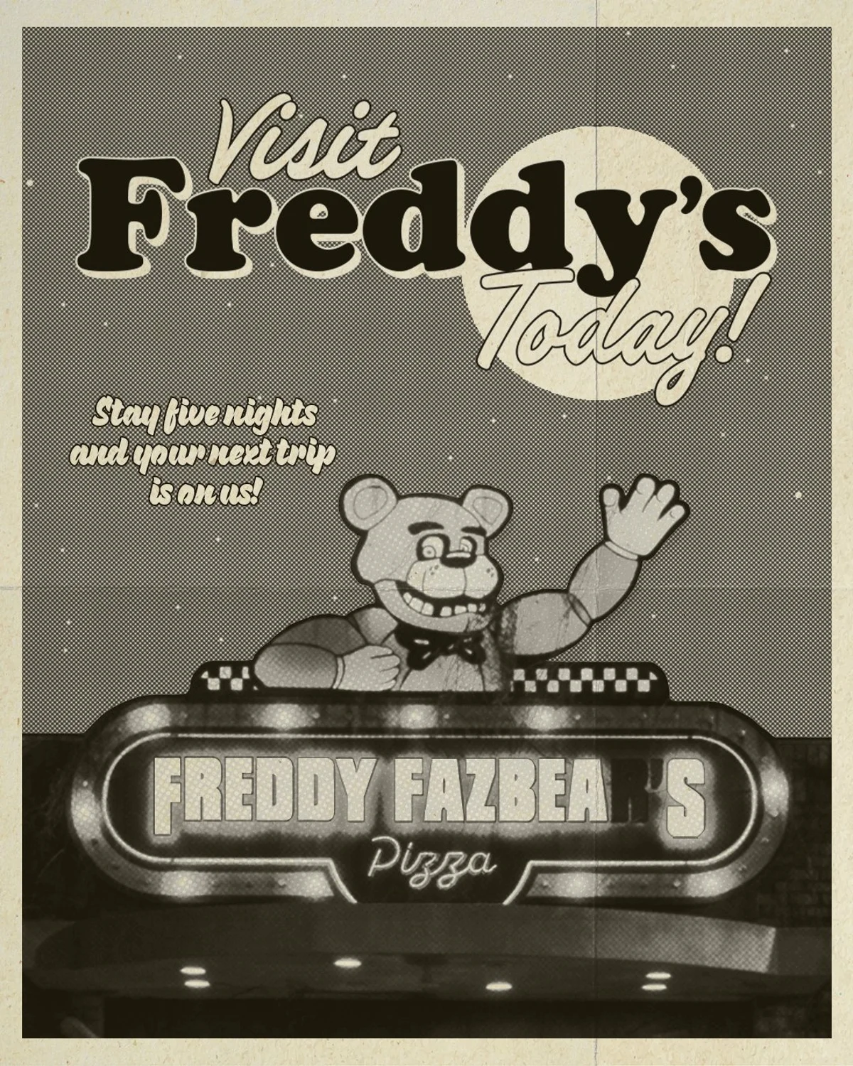Blumhouse показала свежий постер адаптации хоррора Five Nights at Freddyʼs - фото 1