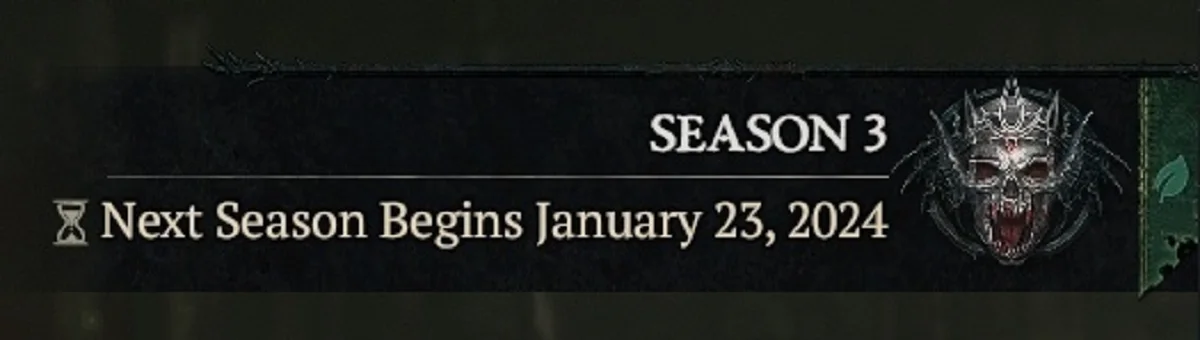 В Diablo 4 заметили баннер с подтверждением даты начала третьего сезона - фото 1