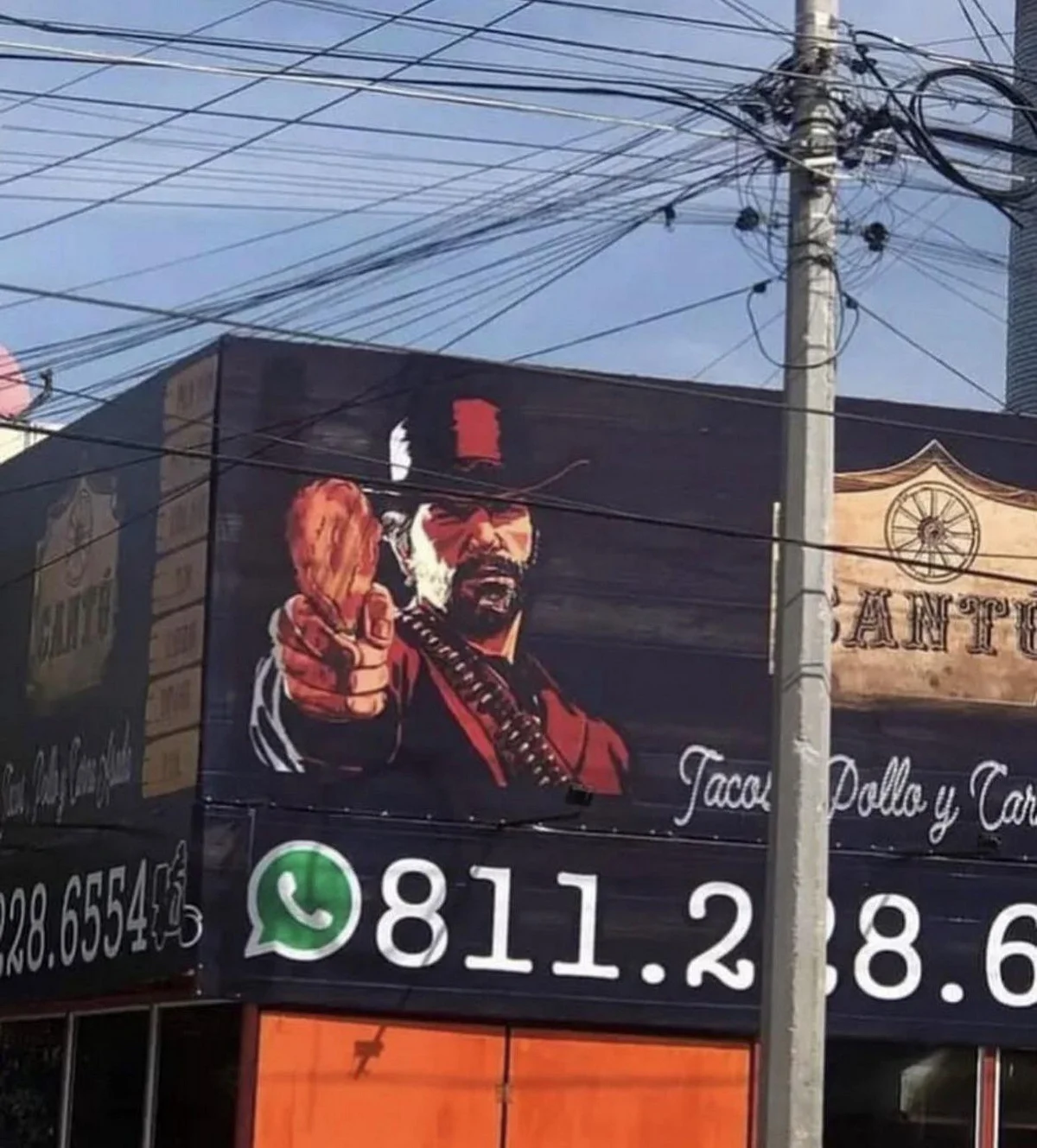 Ресторан использовал образ Артура Моргана из Red Dead Redemption 2 для рекламы - фото 1