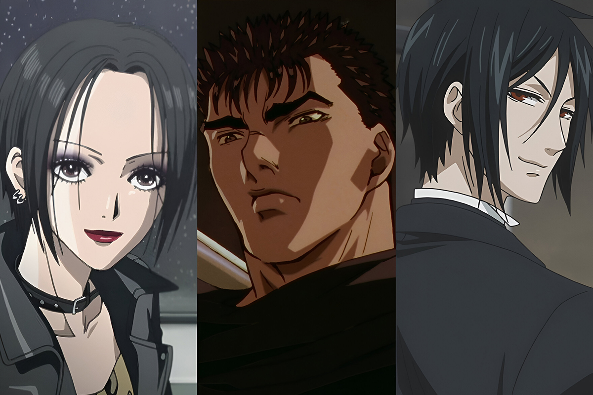 Примеры: Нана Осаки из одноименного аниме, Гатс из «Берсерка», Себастьян Михаэлис из «Тёмного дворецкого»