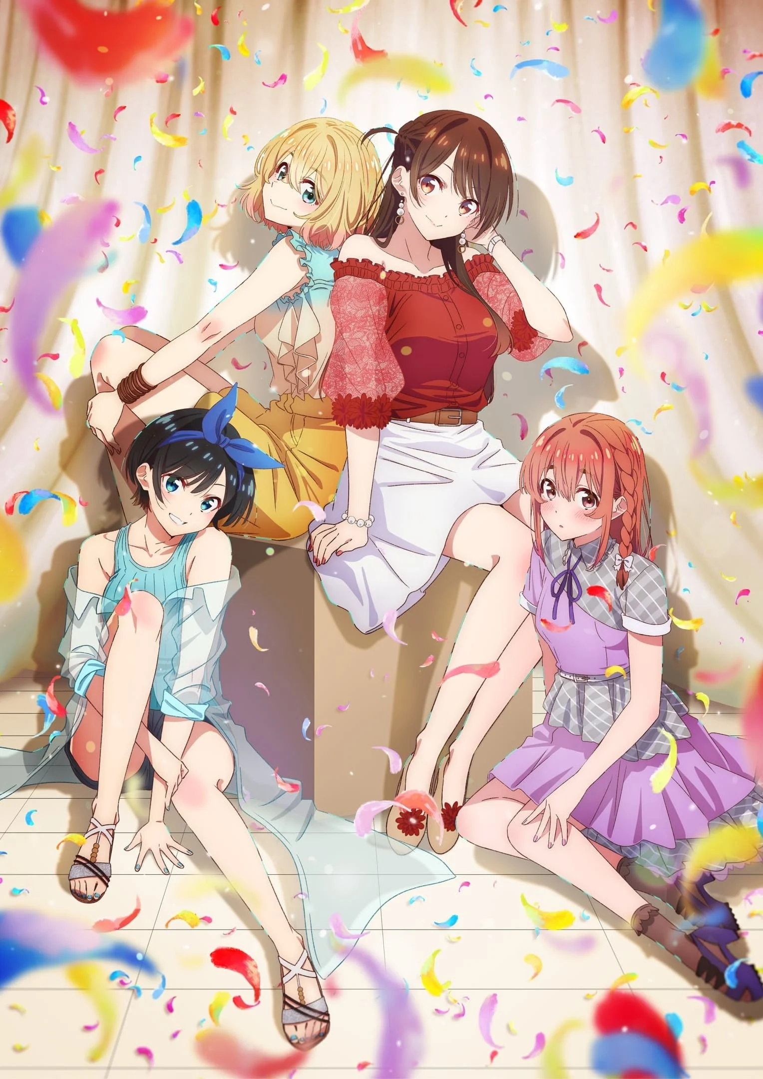 Вышел свежий постер второго сезона аниме «Девушка на час» с героинями сериала - фото 1
