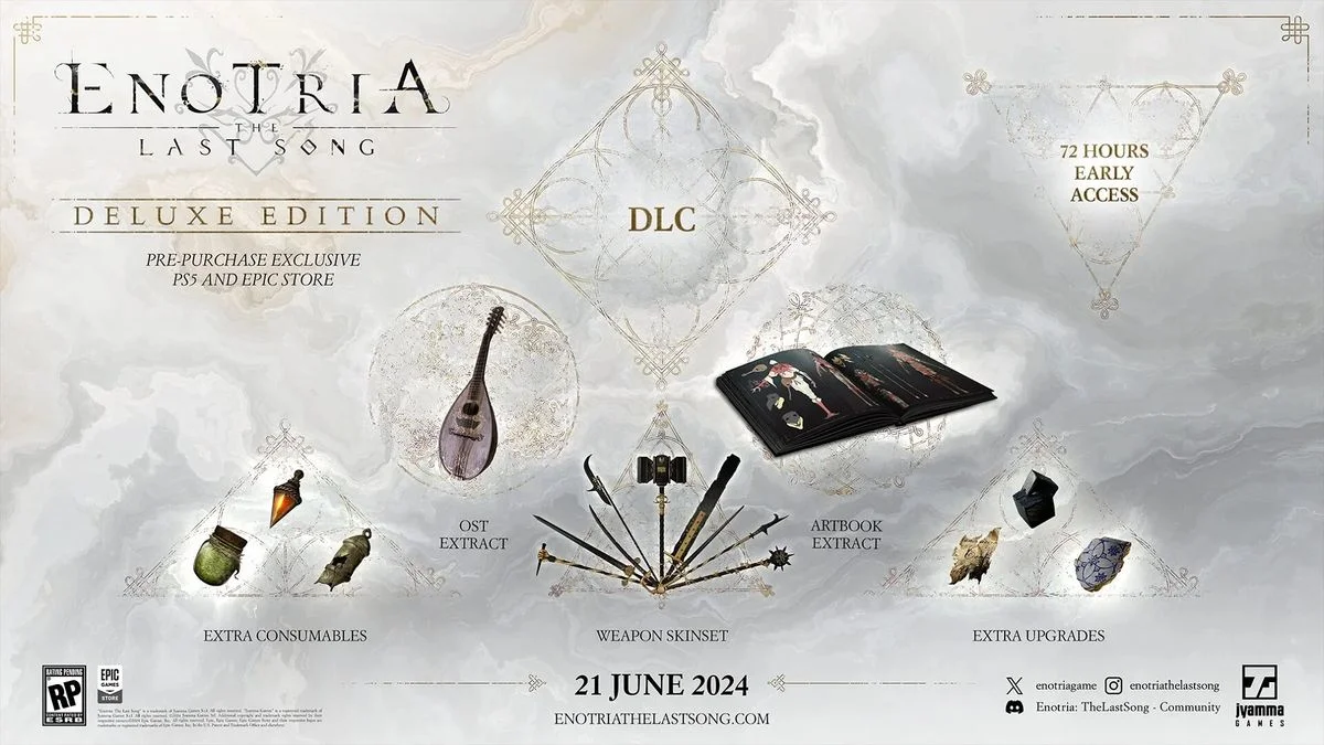 Релиз «соулслайка» Enotria The Last Song на PC и консолях состоится 21 июня - фото 1