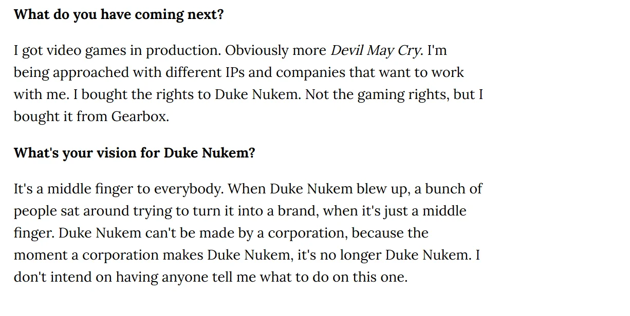 Да, детка: продюсер «Кастлвании» приобрёл права на экранизацию Duke Nukem - изображение 1 Да, детка: продюсер «Кастлвании» приобрёл права на экранизацию Duke Nukem - фото 1