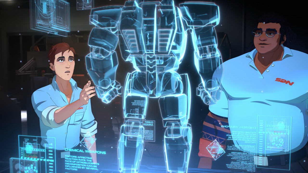 Нет, это не «Железный человек», но в целом тоже неплохо.
Скриншот из игры Dispatch // AdHoc Studio