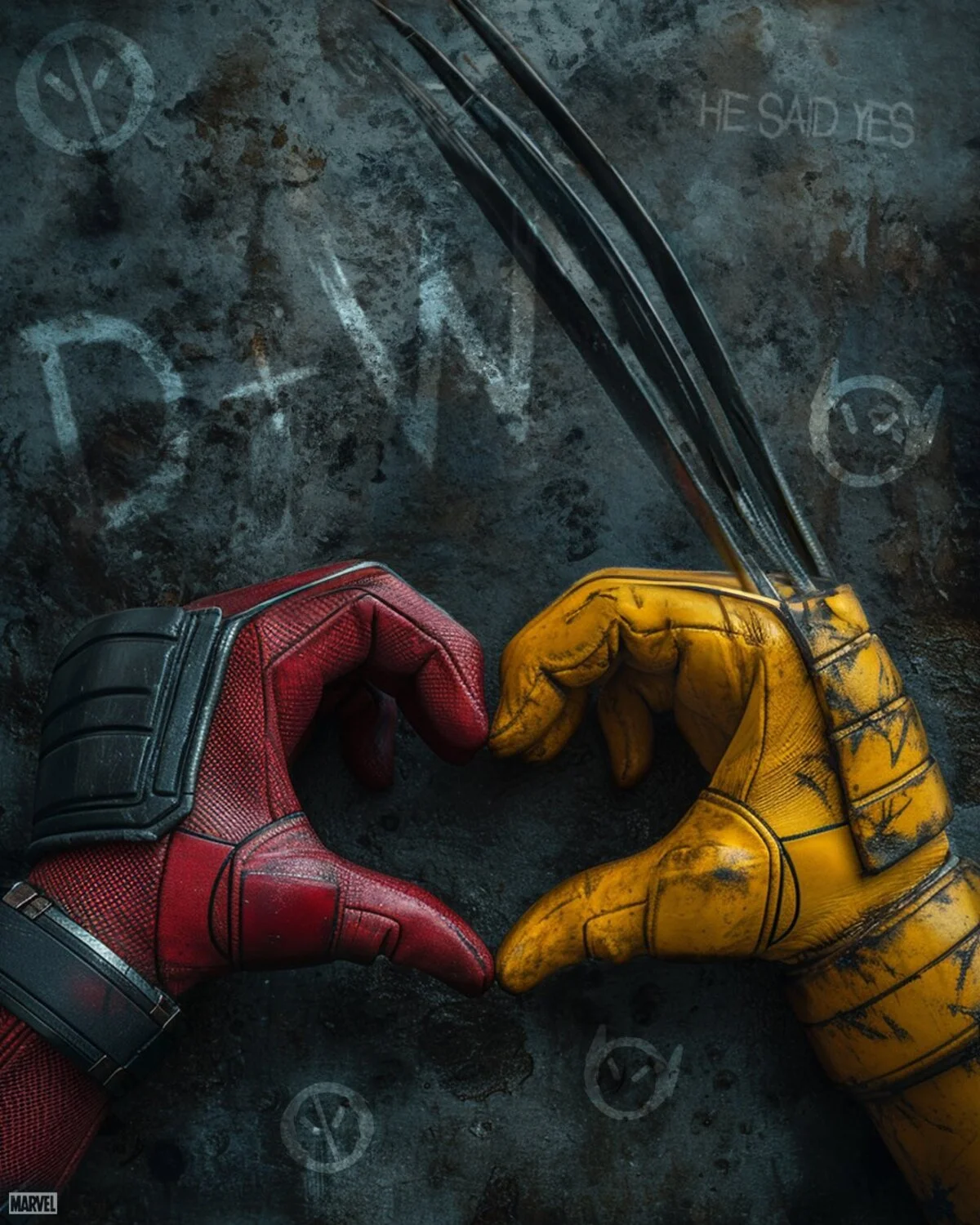 Marvel опубликовала постер в честь Дня Святого Валентина с Дэдпулом и Россомахой - фото 1