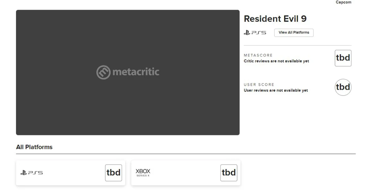 Страница Resident Evil 9 появилась на Metacritic - фото 1