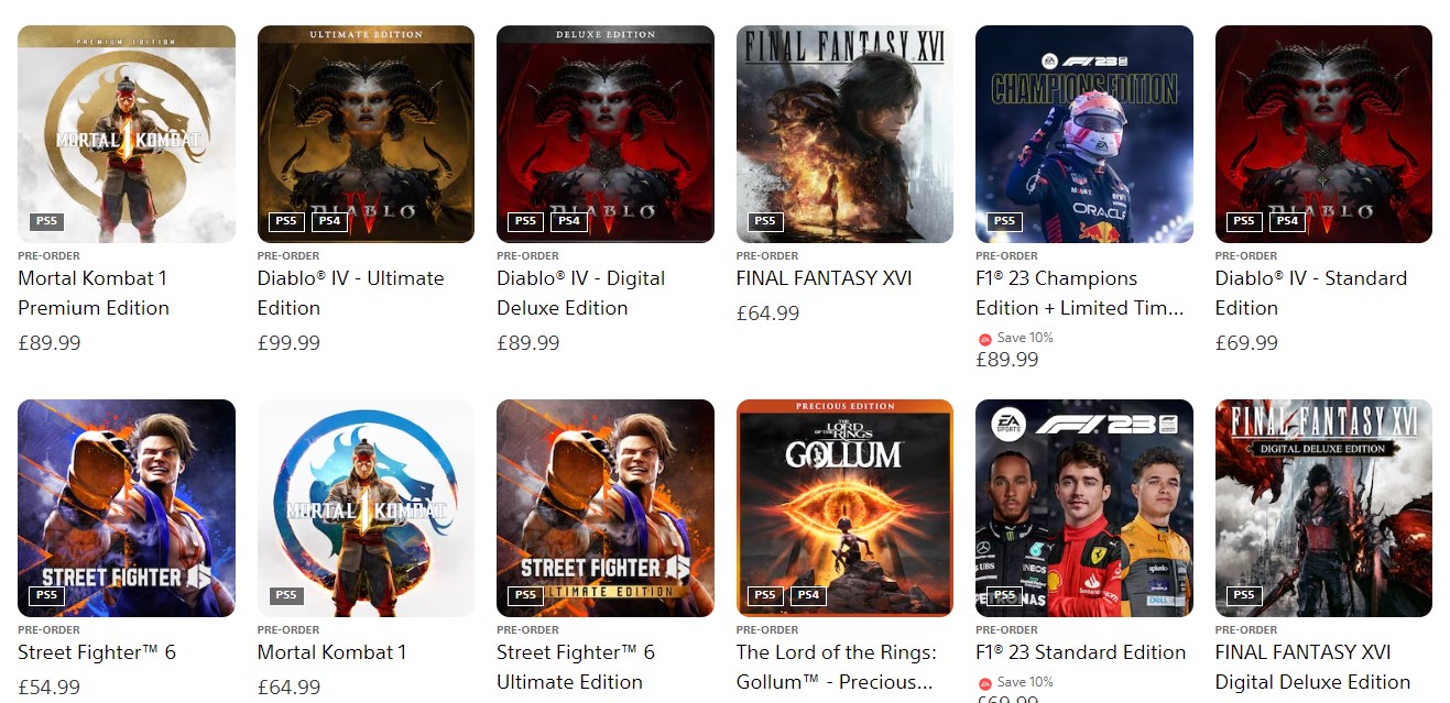 Mortal Kombat 1 вошла в топ бестселлеров PS5 по предзаказам - изображение 1 Mortal Kombat 1 вошла в топ бестселлеров PS5 по предзаказам - фото 1