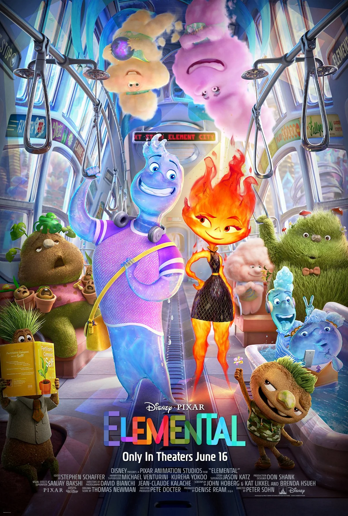 Pixar показала новый красочный постер мультфильма «Элементарно» - фото 1