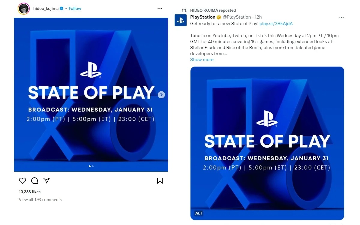 Хидео Кодзима намекнул на возможный показ Death Stranding 2 на State of Play - изображение 1 Хидео Кодзима намекнул на возможный показ Death Stranding 2 на State of Play - фото 1