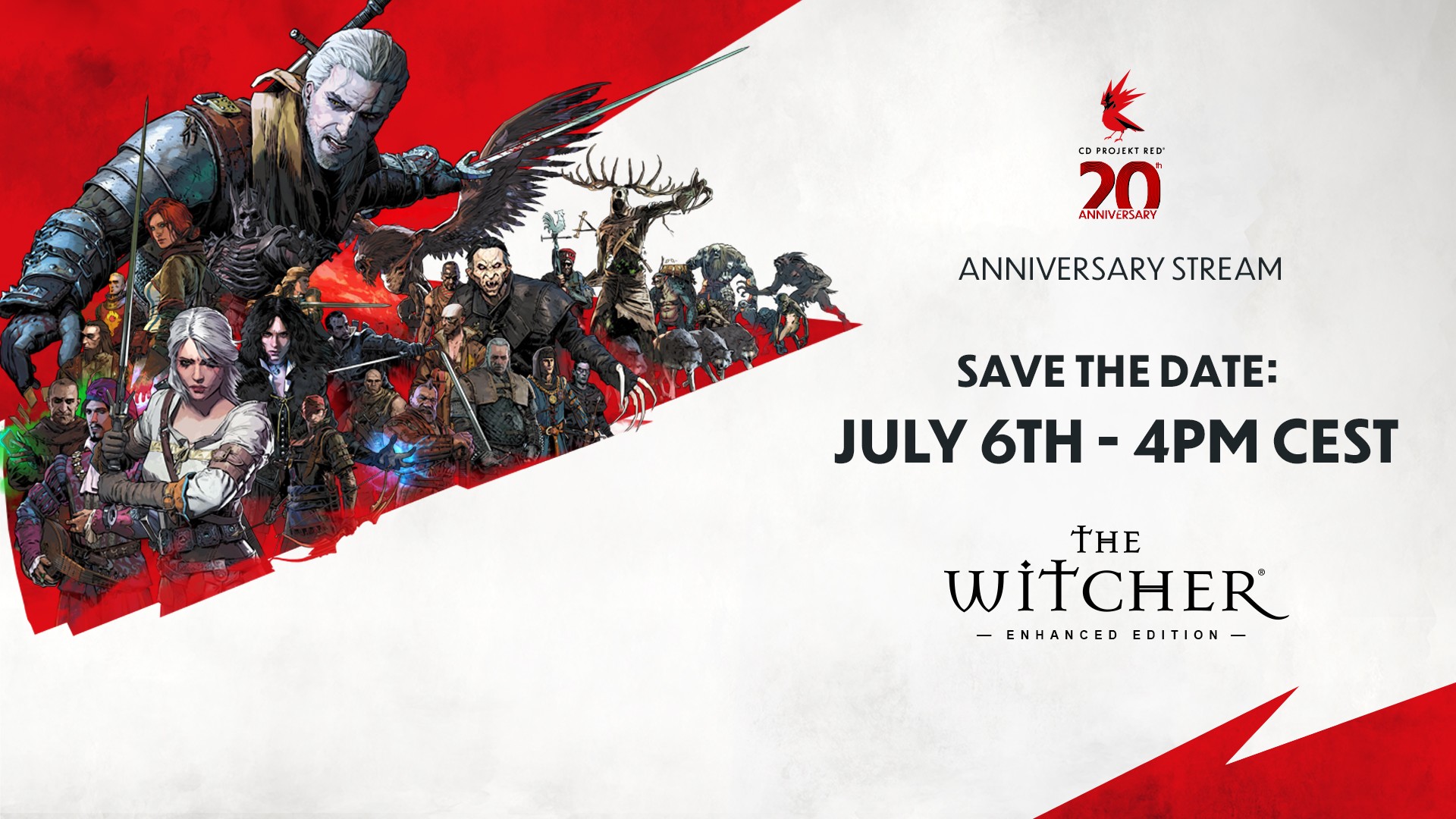 CDPR проведёт первый юбилейный стрим в честь 20-летия 6 июля - фото 1