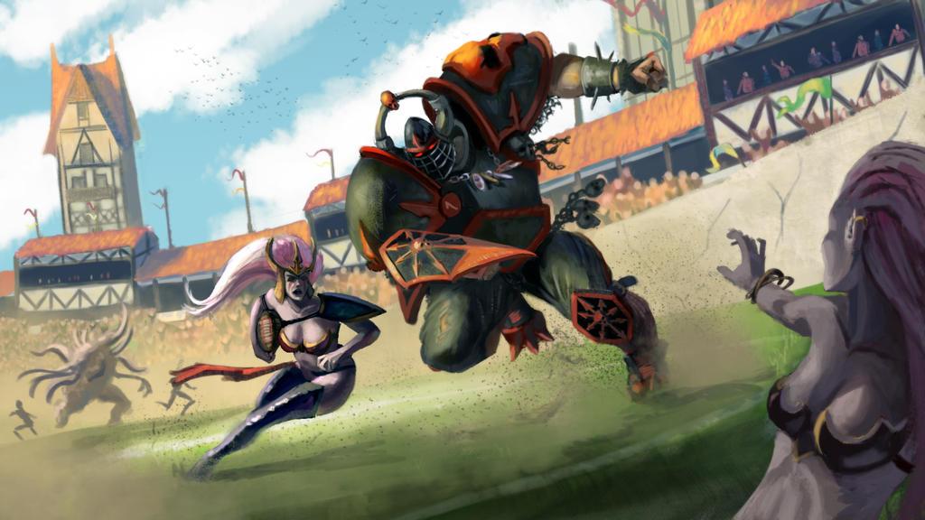 Жестокий спорт: 10 крутых фан-артов по игре Blood Bowl - фото 7