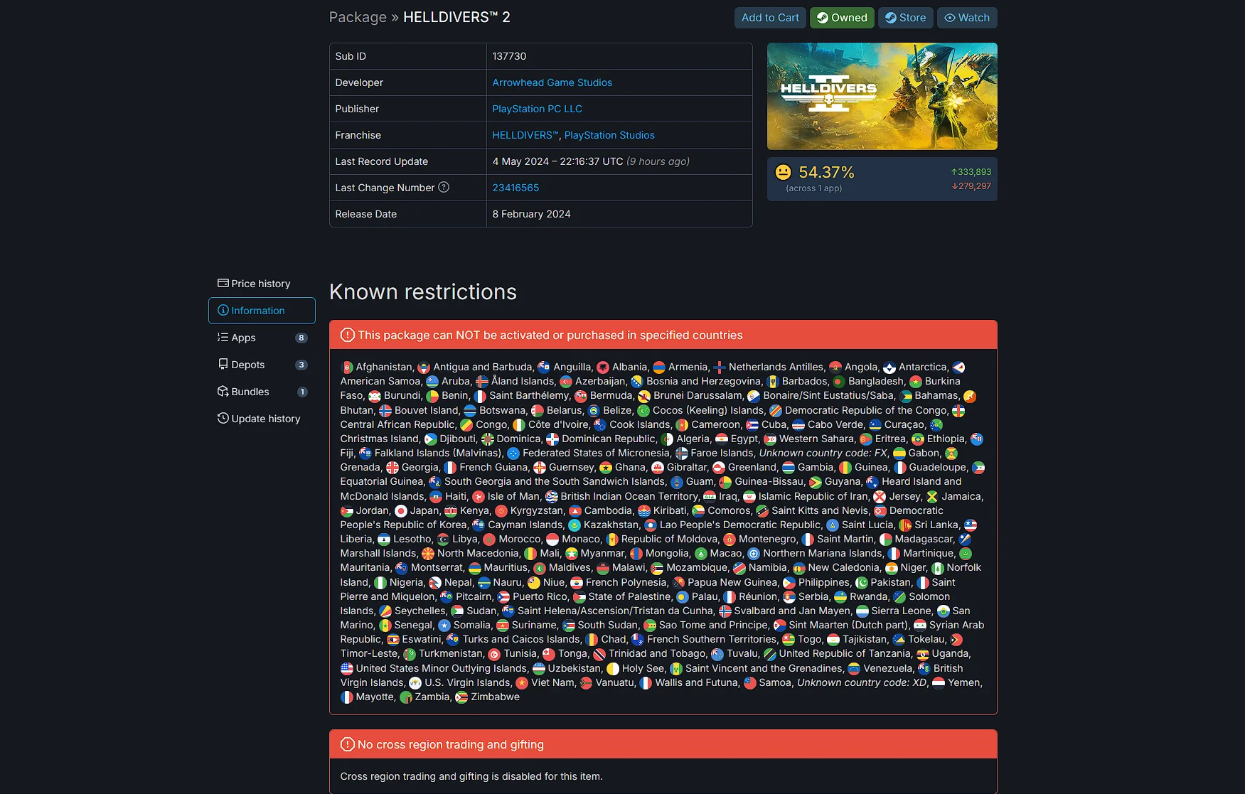 Steam-версию Helldivers 2 сняли с продажи в более чем 170 странах мира - фото 1