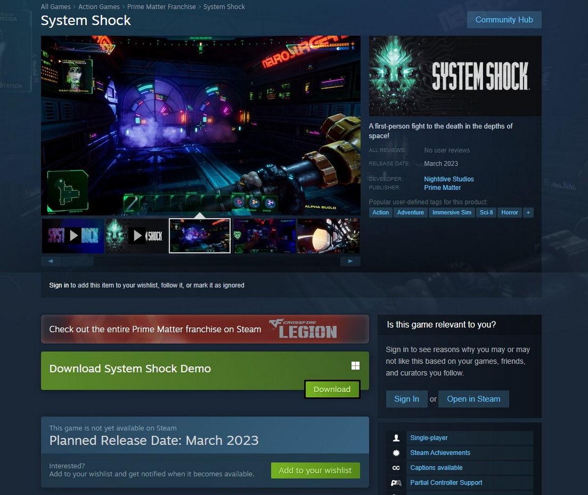 Ремейк System Shock сдвинулся на март 2023 года - фото 1