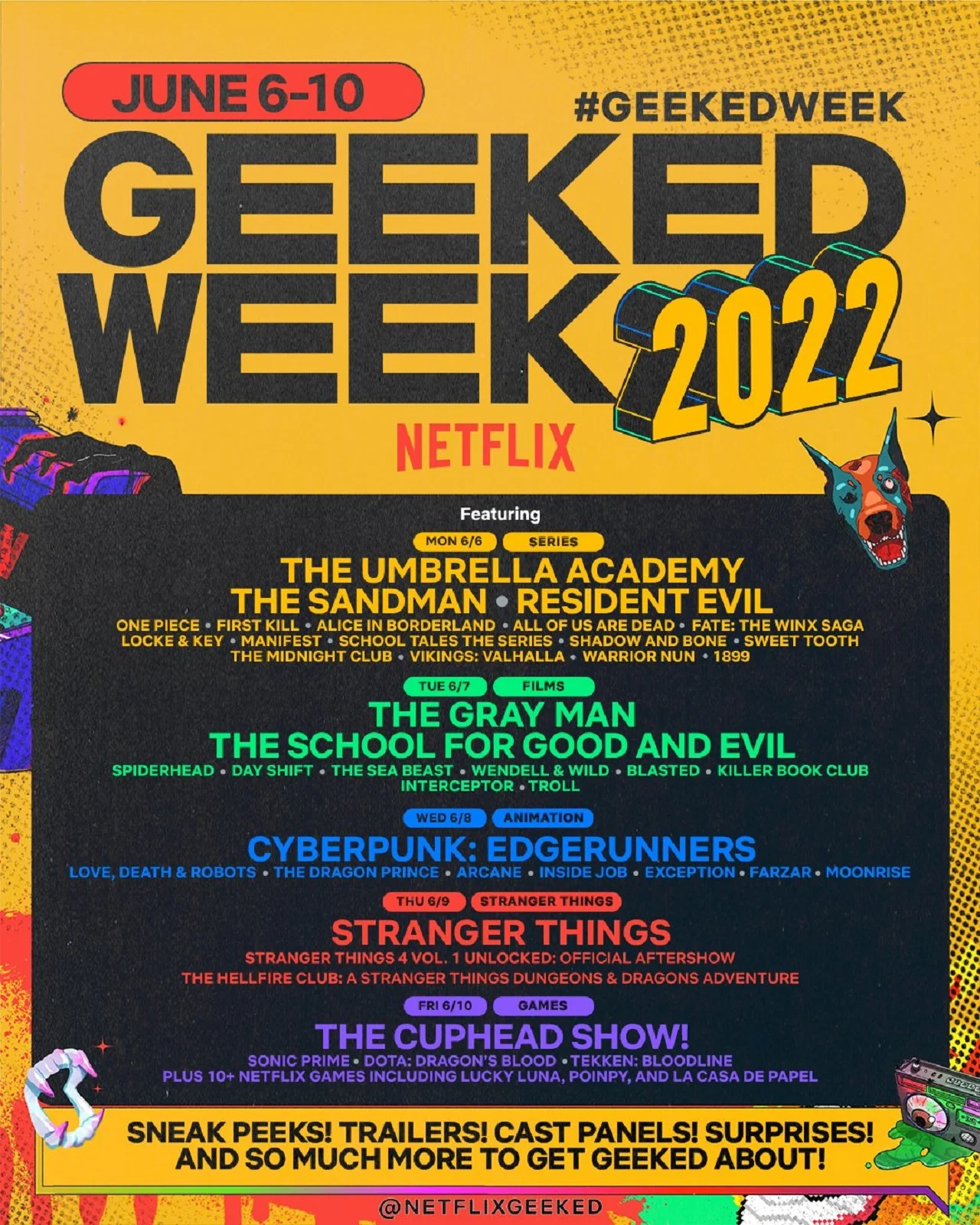 Netflix опубликовал расписание Netflix Geeked Week 2022 - фото 1