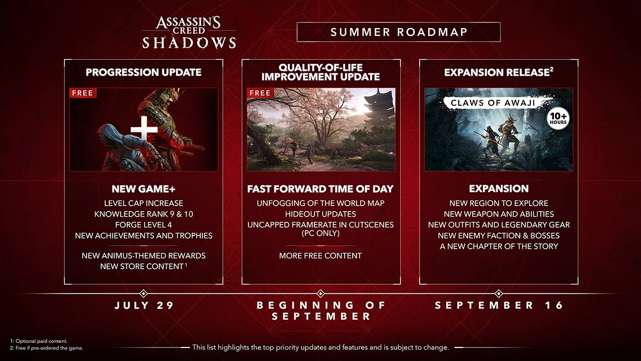 Дополнение Assassinʼs Creed Shadows: Claws of Awaji выйдет в сентябре - изображение 1 Дополнение Assassinʼs Creed Shadows: Claws of Awaji выйдет в сентябре - фото 1
