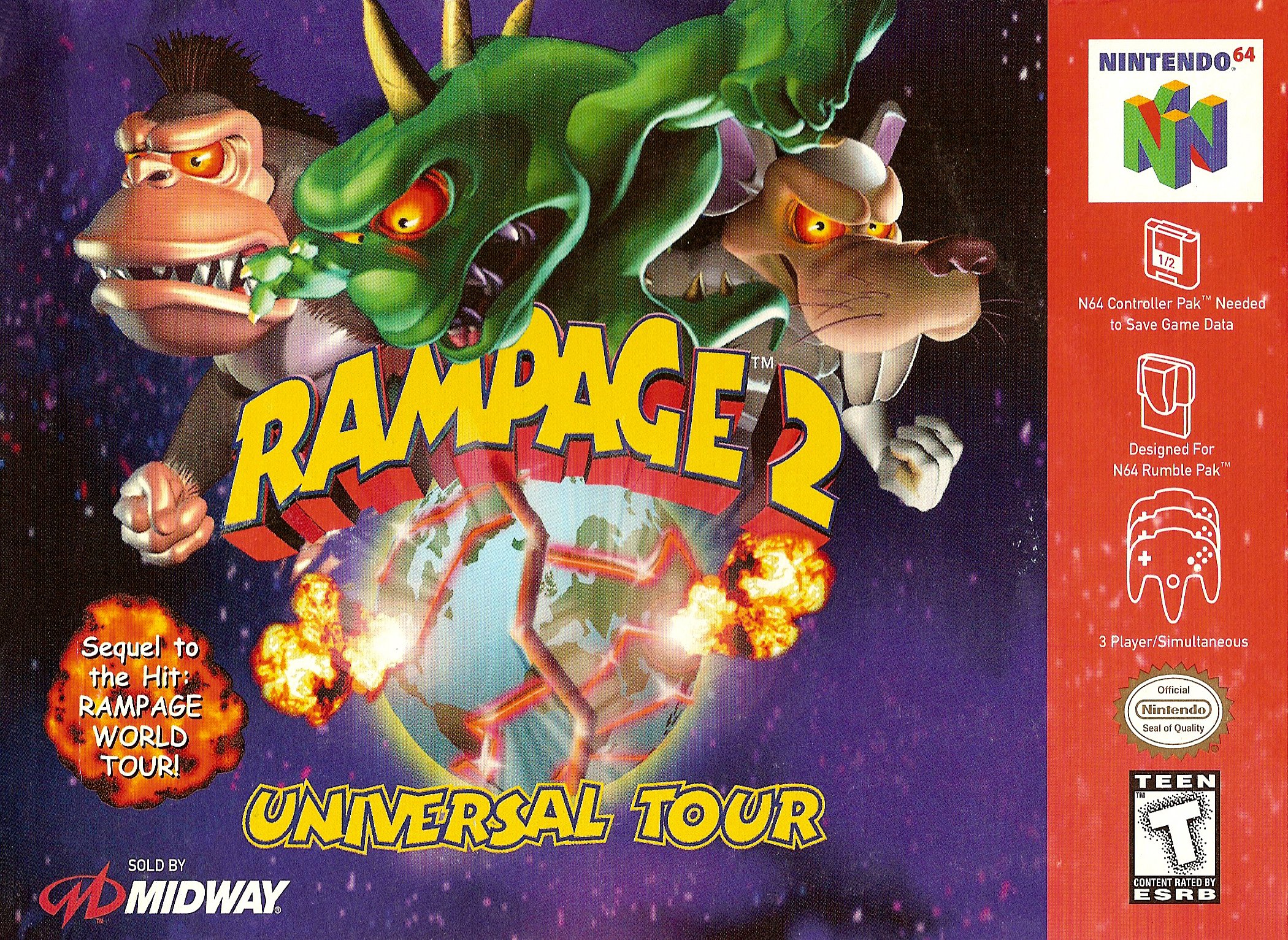 Rampage 2: Universal Tour – обзоры и оценки, описание, даты выхода DLC,  официальный сайт игры