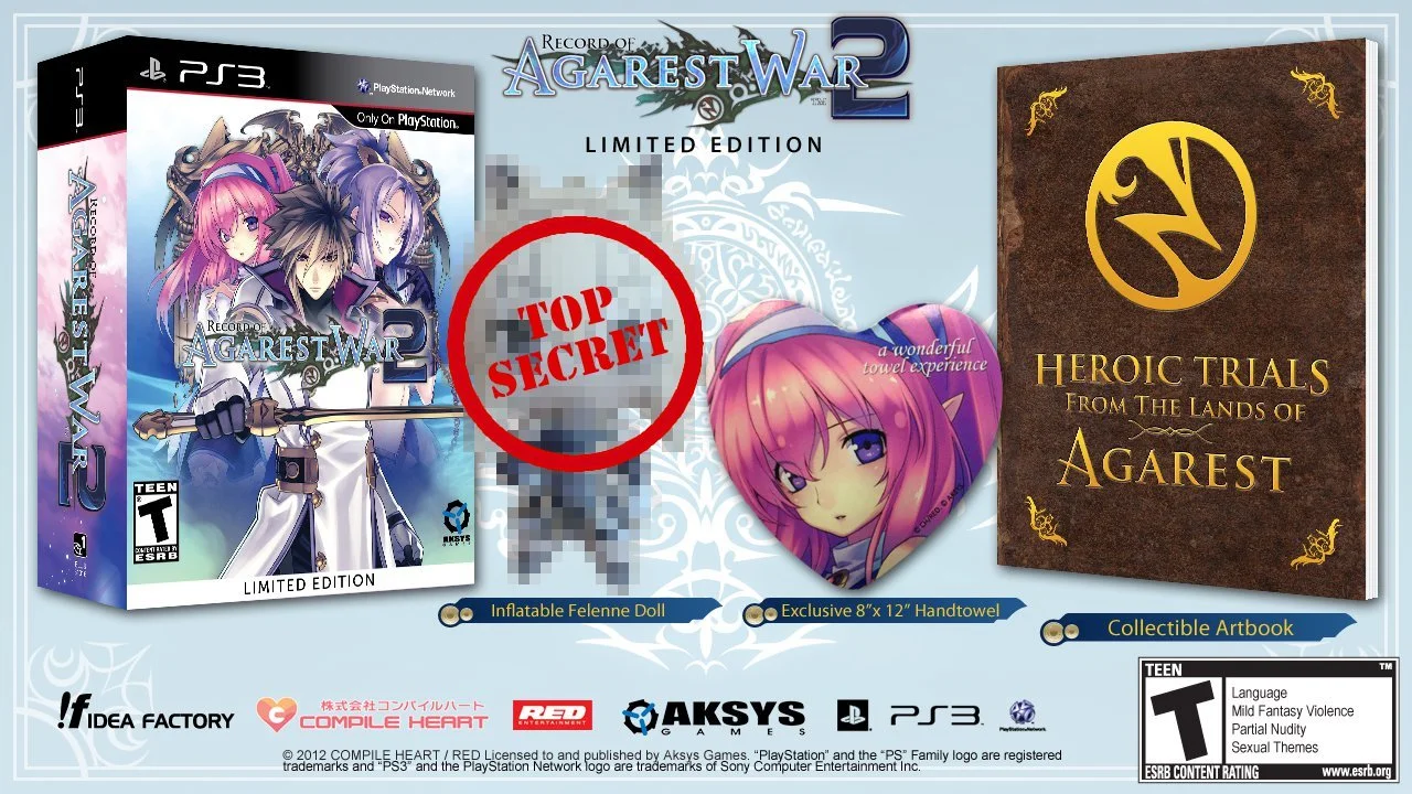 The first record of the games dates. ПС 3. игра Agarest. Hero 2 Limited Edition.