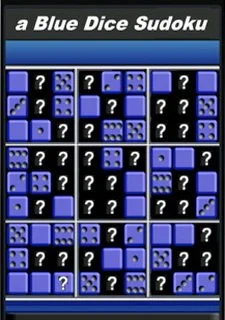 a Blue Dice Sudoku