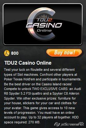 Test Drive Unlimited 2: Casino Online