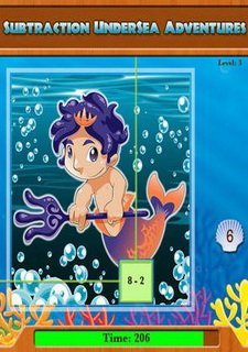 Adventures UnderSea Subtraction Game