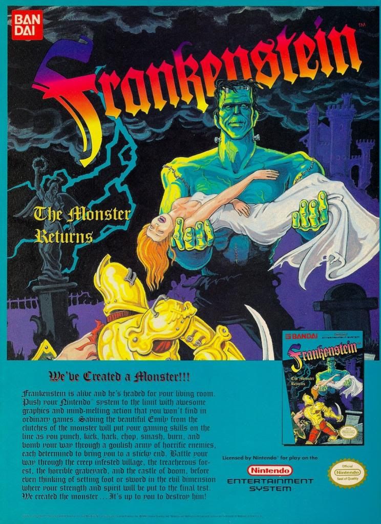 Frankenstein nes discount