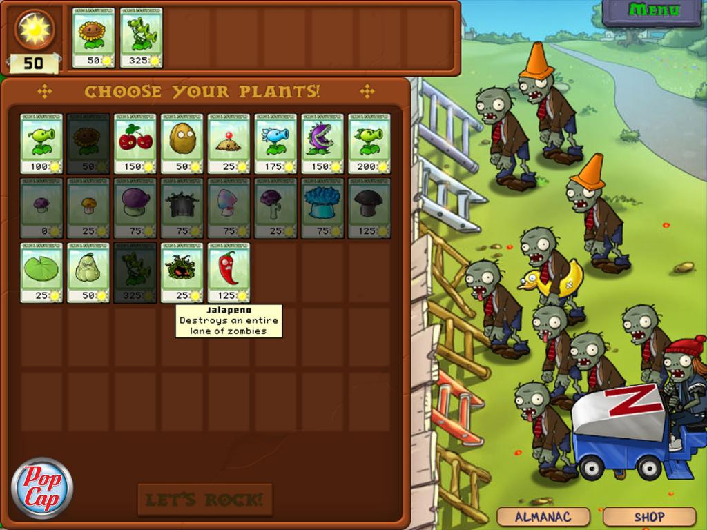 Скриншоты игры Plants vs. Zombies – фото и картинки в хорошем качестве