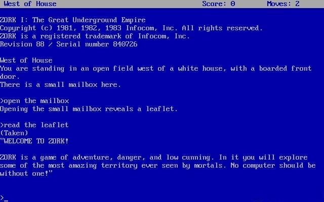 Zork: The Great Underground Empire — скриншот 1