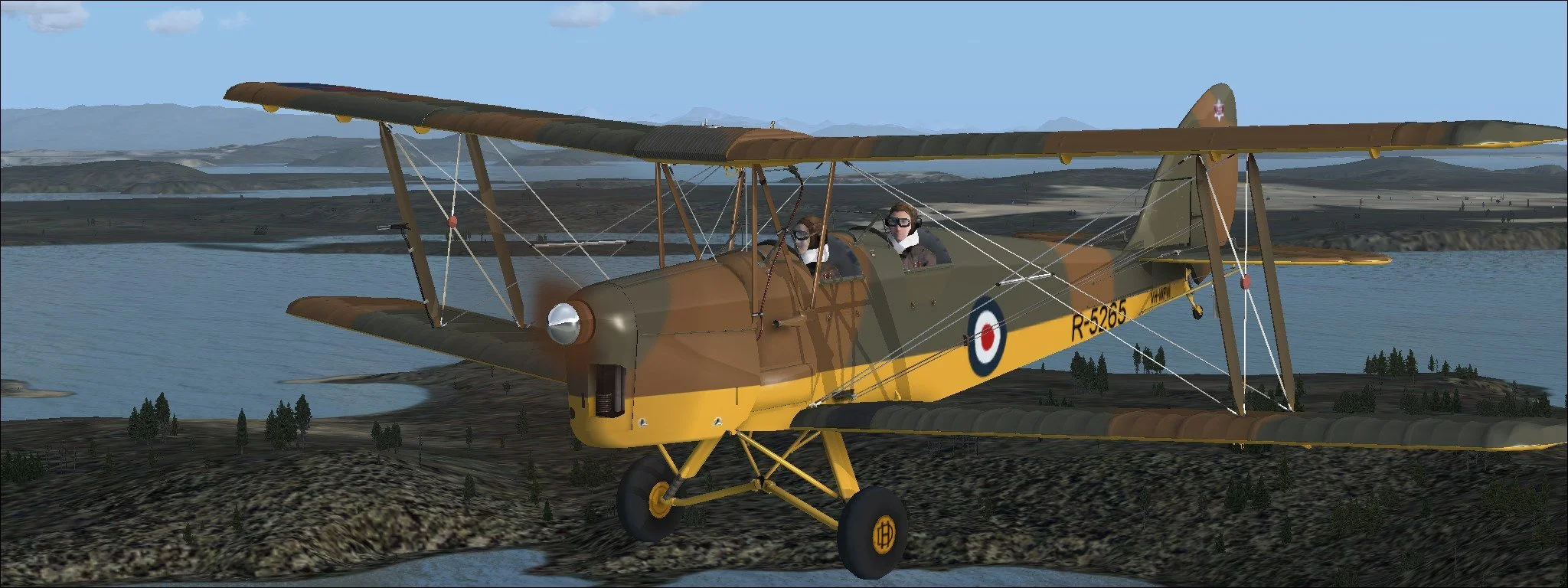 Microsoft Flight Simulator X: De Havilland Tiger Moth DH-82A - кадр 4