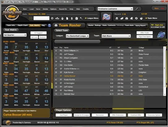 Draft Day Sports: Pro Basketball 2 - кадр 2