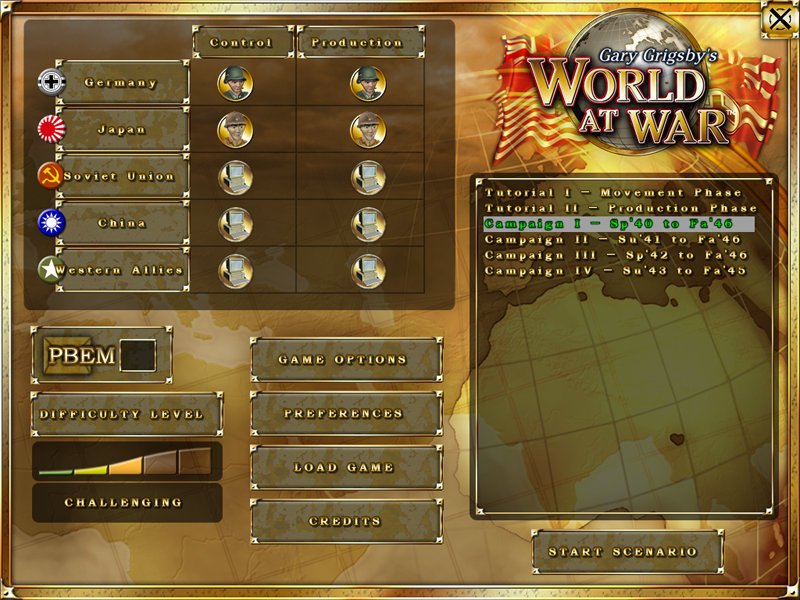 Gary Grigsby's World at War — скриншот 1