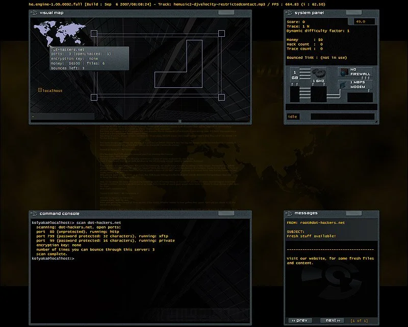 Hacker Evolution - кадр 1