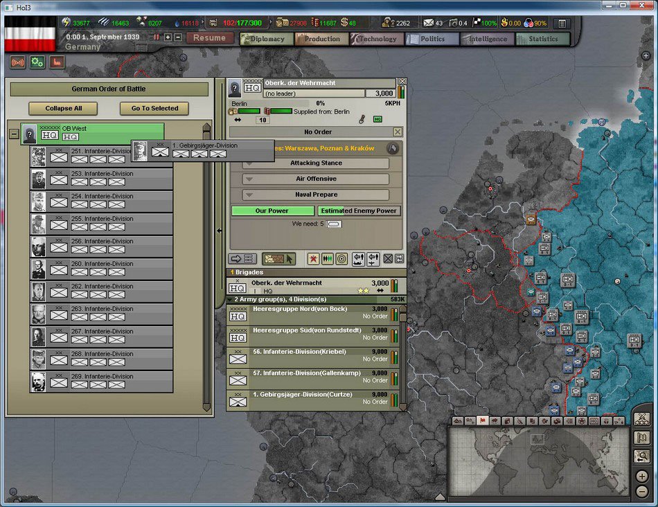 Hearts of Iron 3: Semper Fi — скриншот 1