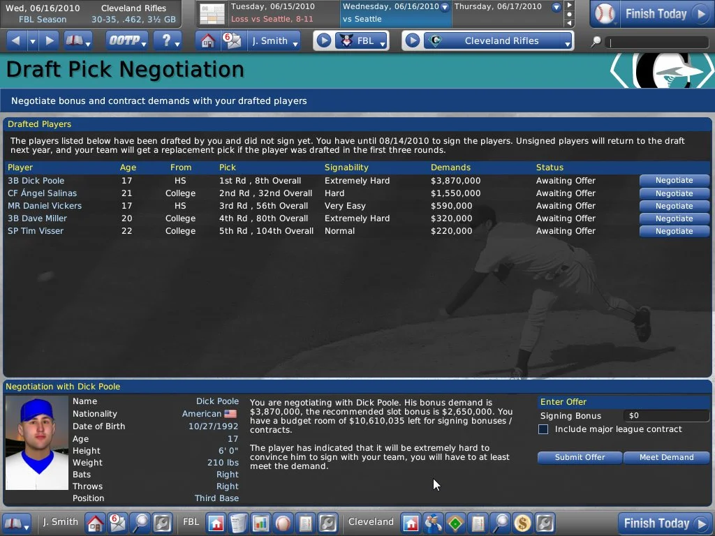 OOTP 11 - кадр 2