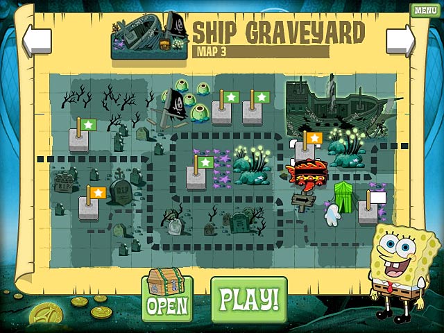SpongeBob Atlantis SquareOff — скриншот 1