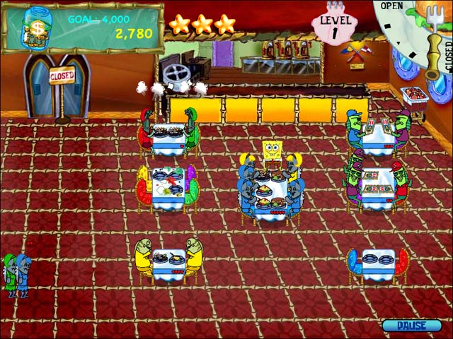 SpongeBob SquarePants Diner Dash — скриншот 1